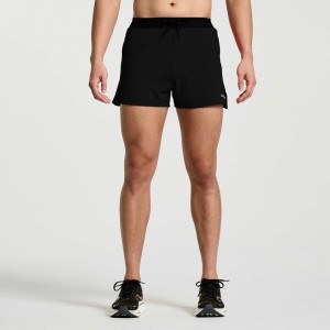 Férfi Saucony Outpace 3" Rövidnadrág Fekete | HUNGARY GVZJT