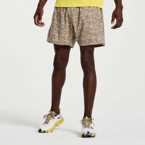 Férfi Saucony Outpace 5" Rövidnadrág Camo | HUNGARY CQYHF