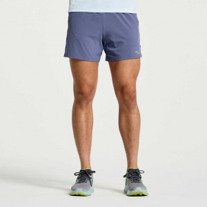 Férfi Saucony Outpace 5" Rövidnadrág Kék | HUNGARY BEUWX