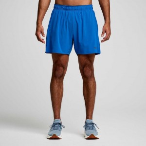 Férfi Saucony Outpace 5" Rövidnadrág Kék | HUNGARY OMDRG