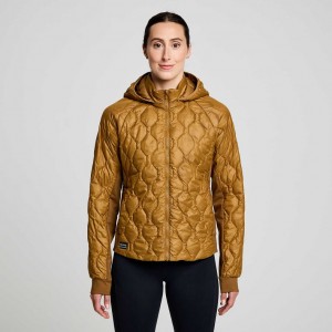 Női Saucony Solstice Oysterpuff Kabát Barna | HUNGARY UCHPG