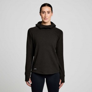 Női Saucony Triumph Tunic Kapucnis Pulóver Fekete | HUNGARY IGTBP