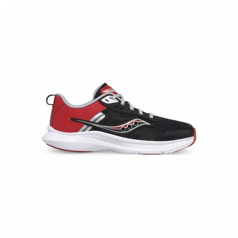 Big Gyerek Saucony Axon 3 Sportcipő Fekete Piros | HUNGARY OPWJV