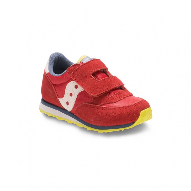 Big Gyerek Saucony Jazz Hook & Loop Sportcipő Piros | HUNGARY PLVNS