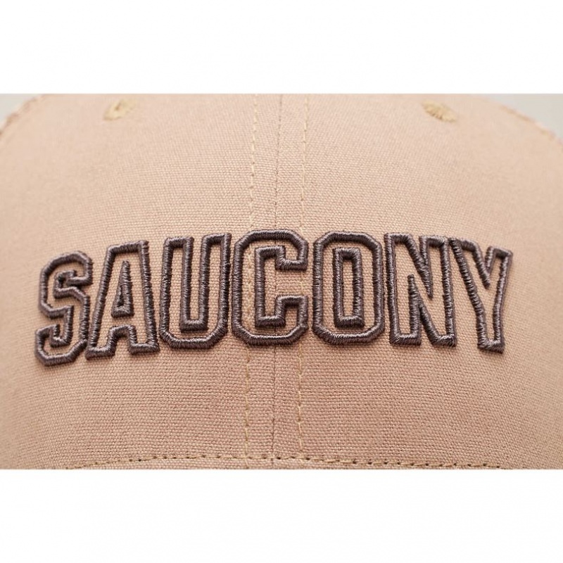 Férfi Saucony Adjustable Snap Back Trucker Sapka Bézs | HUNGARY XZLAT