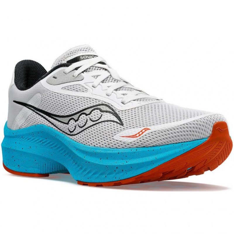 Férfi Saucony Axon 3 Futócipő Szürke Türkiz | HUNGARY SNBCF