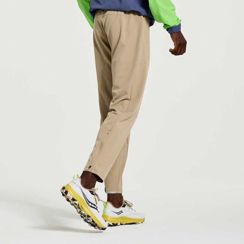 Férfi Saucony Boston Woven Jogger Nadrág Bézs | HUNGARY AJXQS
