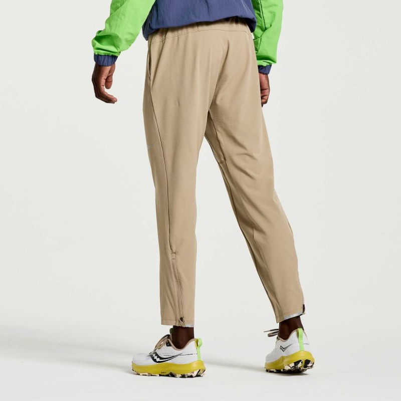 Férfi Saucony Boston Woven Jogger Nadrág Bézs | HUNGARY AJXQS