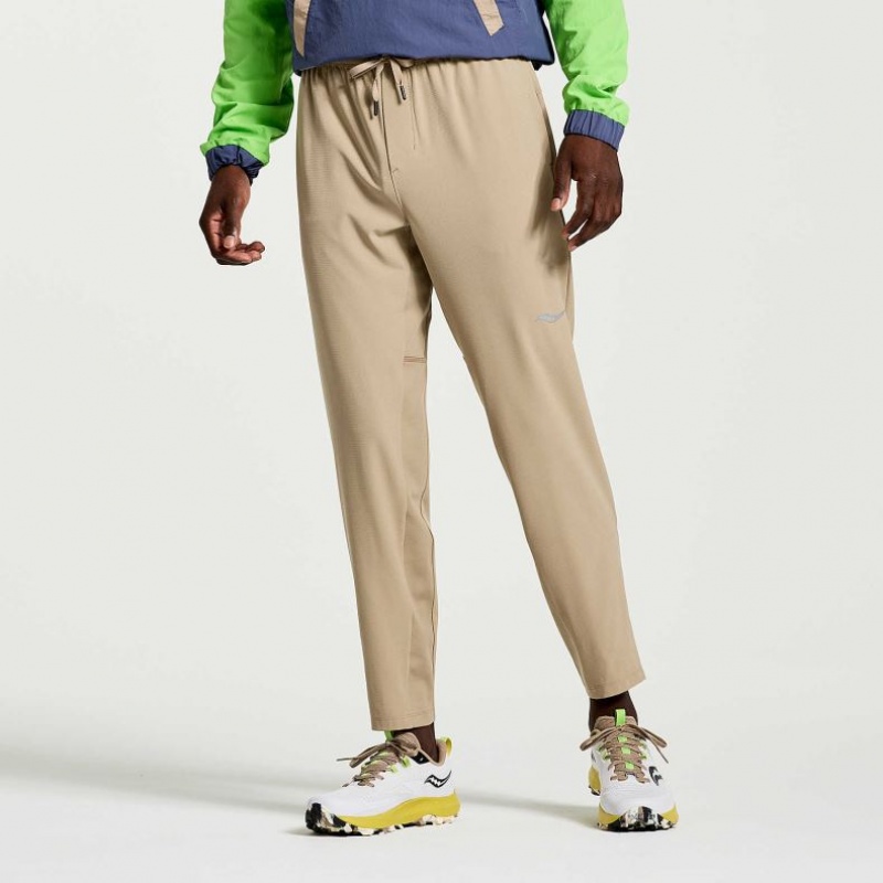 Férfi Saucony Boston Woven Jogger Nadrág Bézs | HUNGARY AJXQS