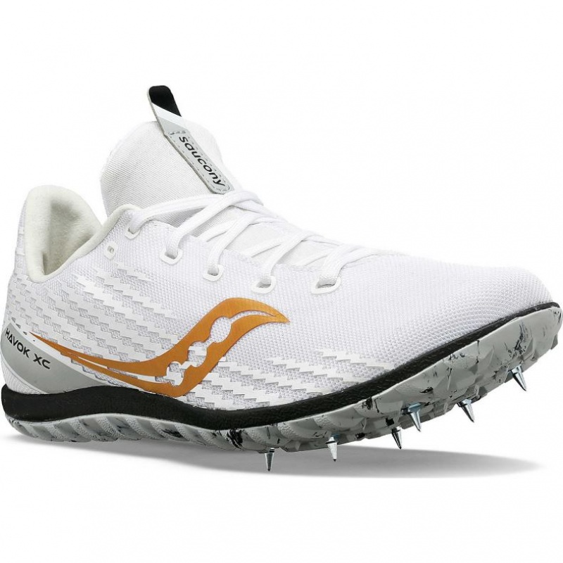 Férfi Saucony Havok XC 3 Atlétika Cipő Fehér | HUNGARY BVEXG