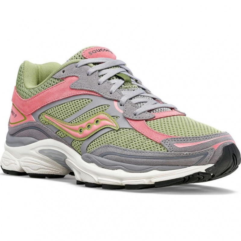 Férfi Saucony ProGrid Omni 9 Premium Sportcipő Szürke Zöld Rózsaszín | HUNGARY HAJMC