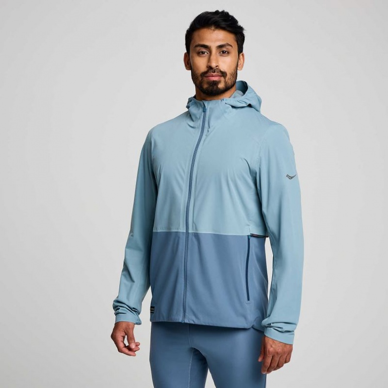 Férfi Saucony Runshield Kabát Kék | HUNGARY LUFTD
