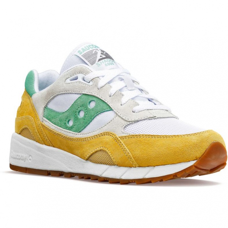 Férfi Saucony Shadow 6000 Sportcipő Fehér Sárga Zöld | HUNGARY QVYXG