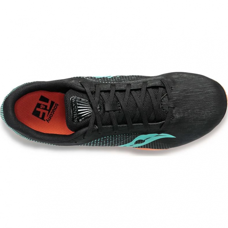 Férfi Saucony Spitfire 5 Atlétika Cipő Fekete Türkiz | HUNGARY DFEKG