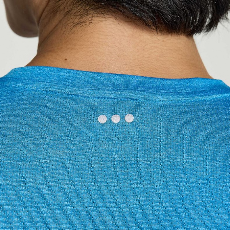 Férfi Saucony Stopwatch Long Sleeve Póló Kék | HUNGARY OAECR