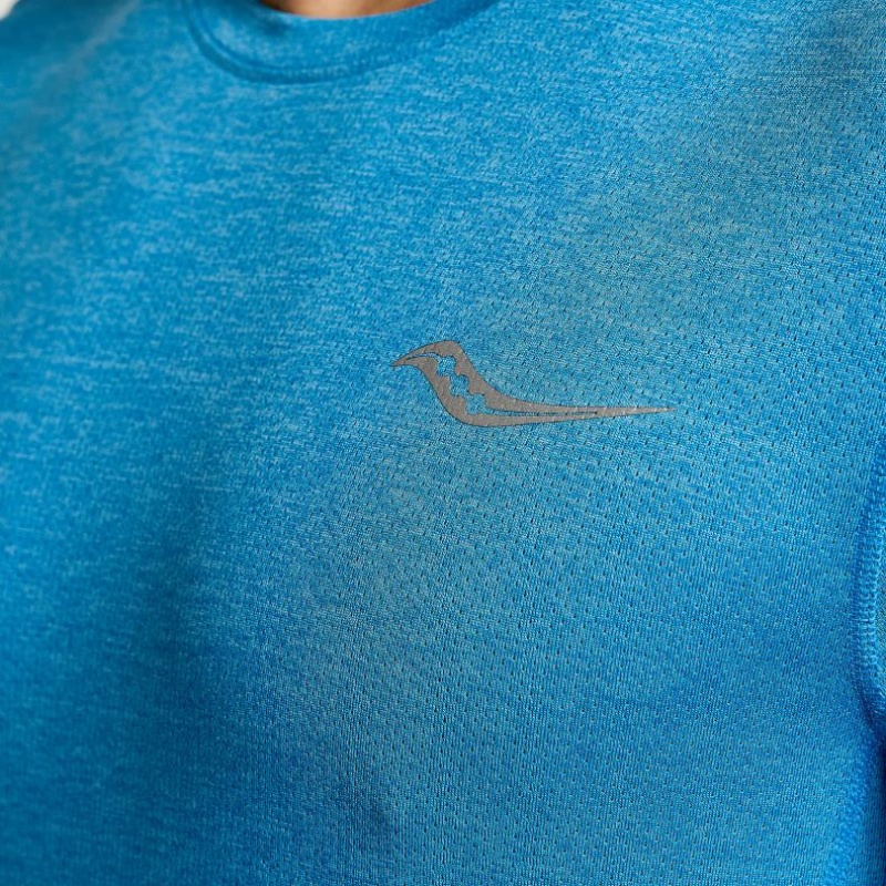 Férfi Saucony Stopwatch Long Sleeve Póló Kék | HUNGARY OAECR