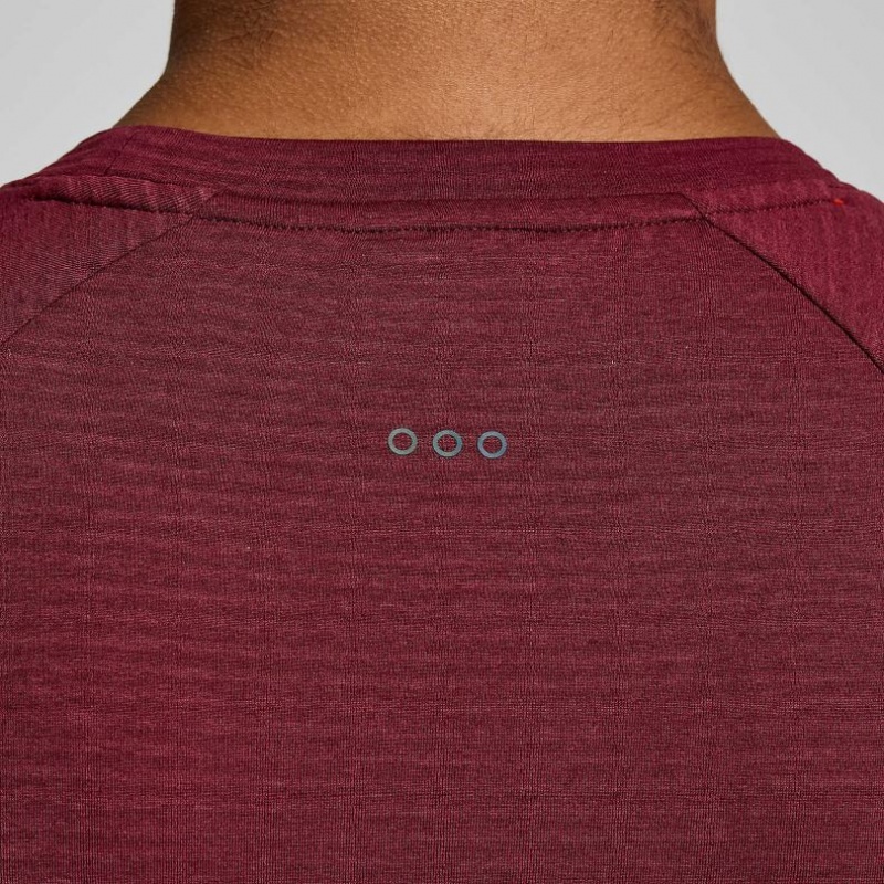 Férfi Saucony Triumph 3D Crew Pulóver Piros | HUNGARY GVRJE