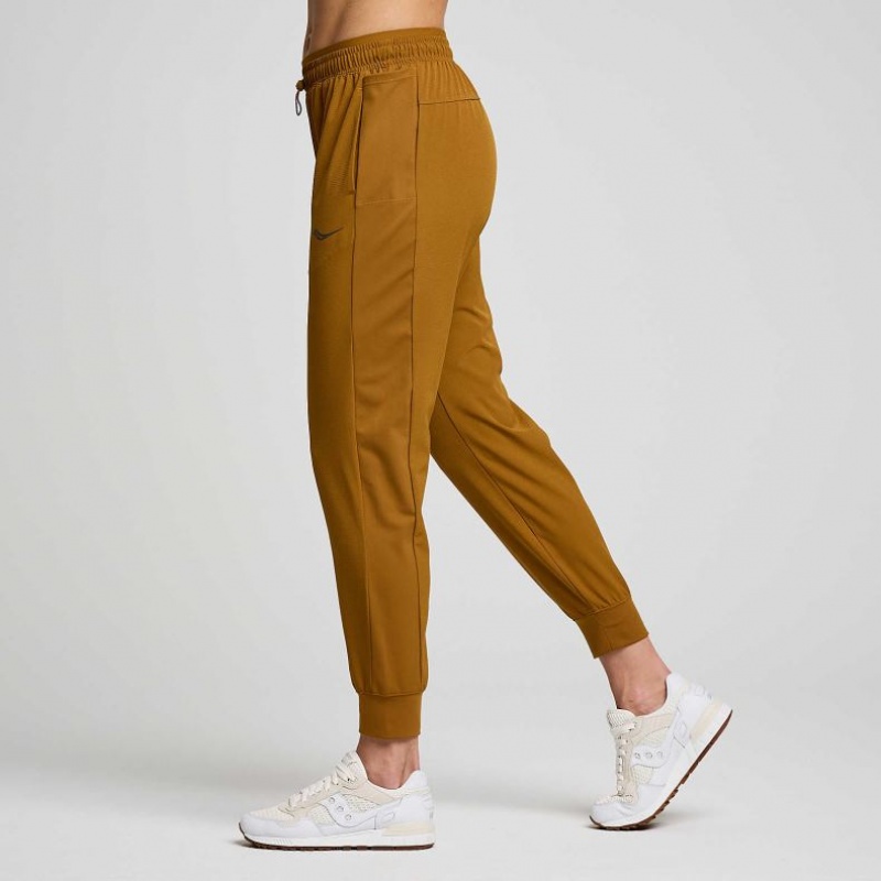Női Saucony Boston Woven Jogger Nadrág Barna | HUNGARY WFAZV