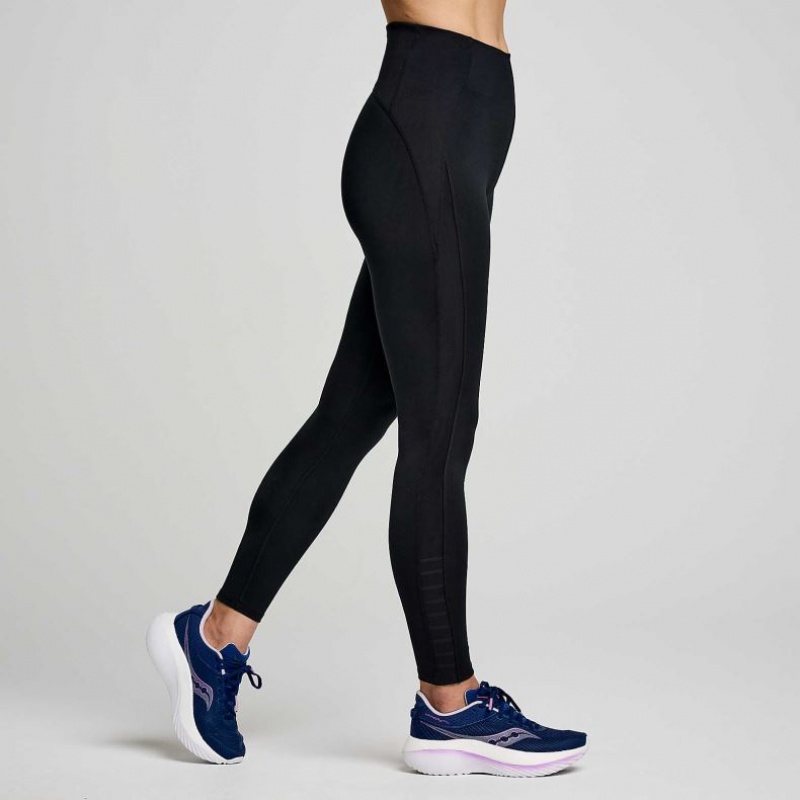 Női Saucony Fortify Viz Harisnyanadrág Fekete | HUNGARY MOVTG
