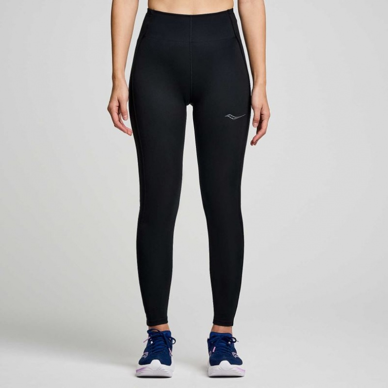 Női Saucony Fortify Viz Harisnyanadrág Fekete | HUNGARY MOVTG
