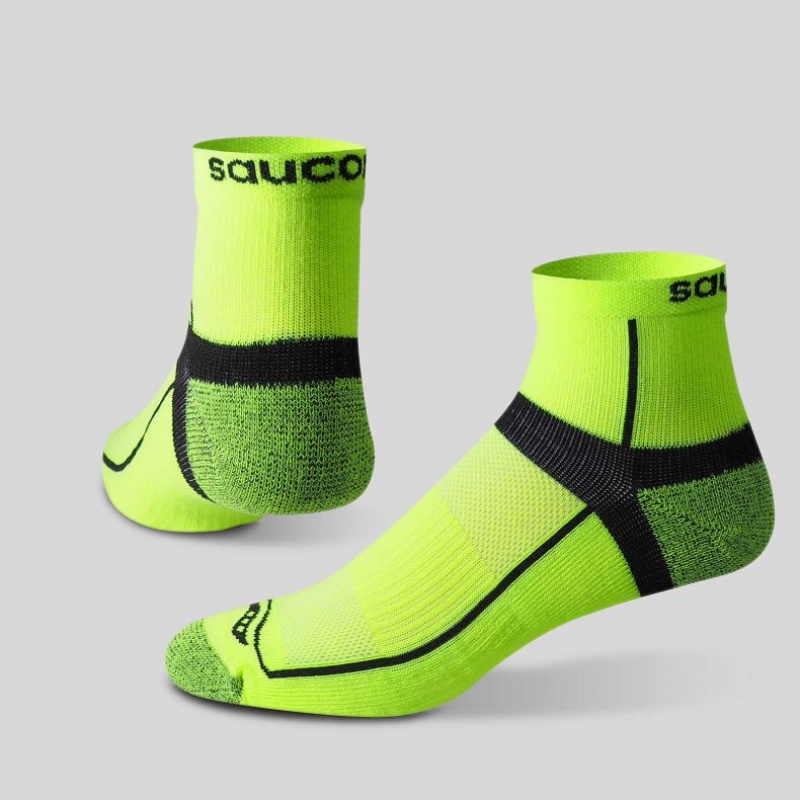 Női Saucony Inferno Quarter 3-Pack Zokni Zöld Fekete | HUNGARY STZOG