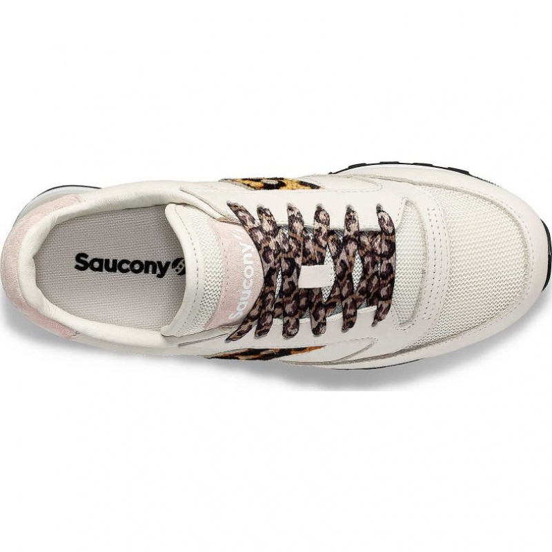 Női Saucony Jazz Triple Sportcipő Fehér Leopárd | HUNGARY TVKOQ