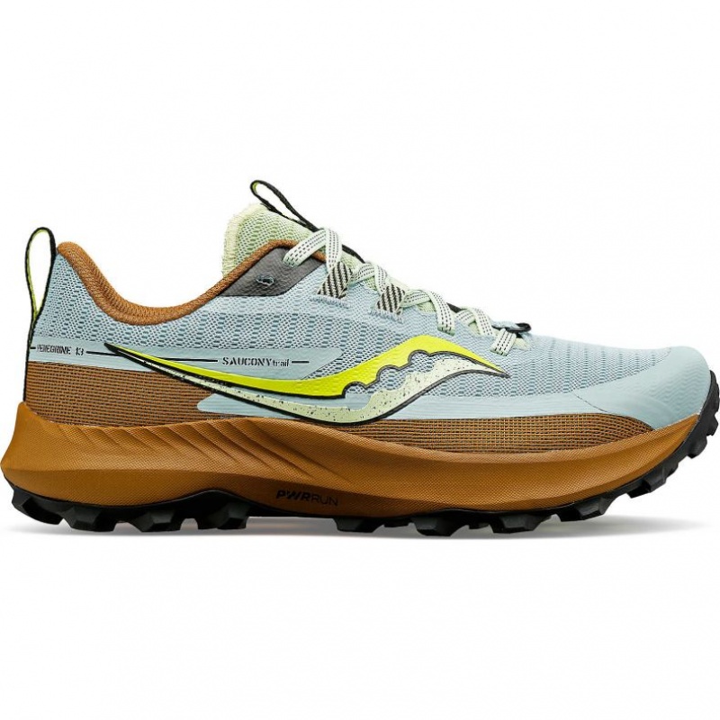 Női Saucony Peregrine 13 Terepfutó Cipő Világos Kék Barna | HUNGARY GJNMP