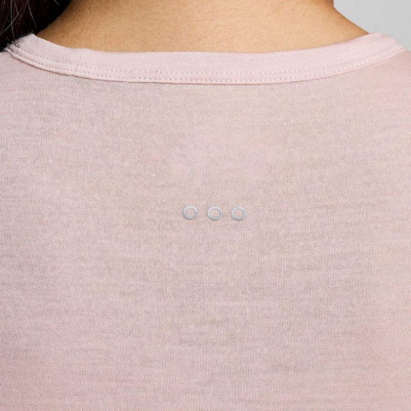 Női Saucony Peregrine Merino Long Sleeve Póló Rózsaszín | HUNGARY FKARJ