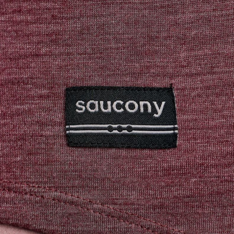Női Saucony Peregrine Merino Long Sleeve Póló Piros | HUNGARY DVKJN