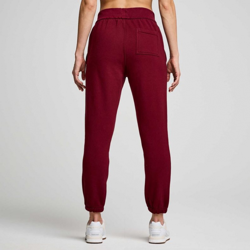 Női Saucony Recovery Jogger Nadrág Bordó | HUNGARY WOCTG
