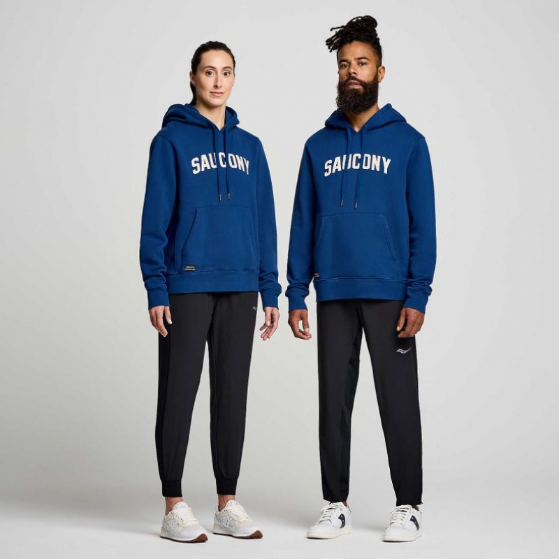 Női Saucony Recovery Kapucnis Pulóver Sötétkék | HUNGARY NZWCH