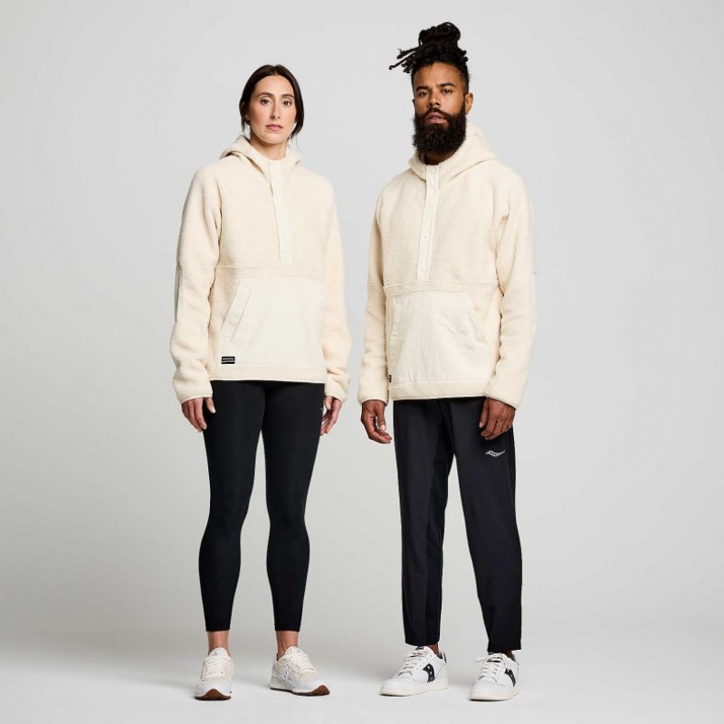 Női Saucony Recovery Sherpa Pullover Kapucnis Pulóver Bézs | HUNGARY UYJNM