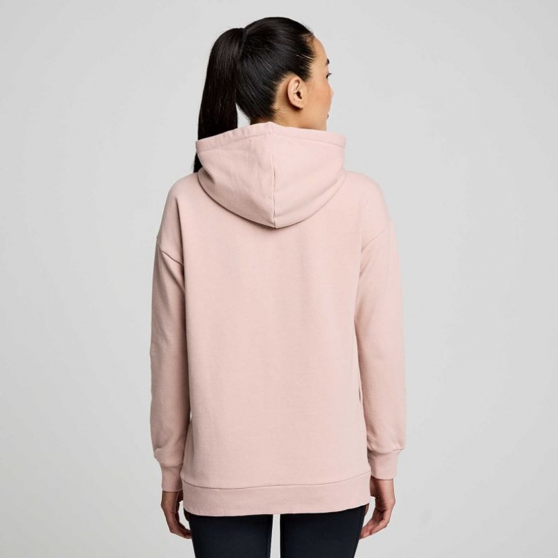 Női Saucony Recovery Zip Tunic Kapucnis Pulóver Rózsaszín | HUNGARY SZRKO