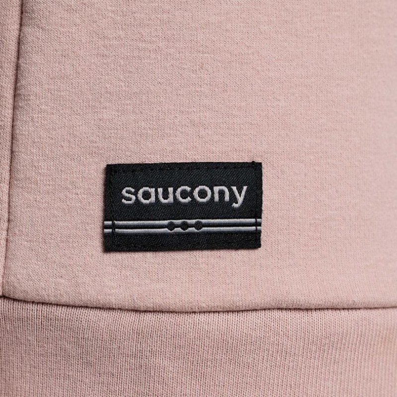 Női Saucony Recovery Zip Tunic Kapucnis Pulóver Rózsaszín | HUNGARY SZRKO