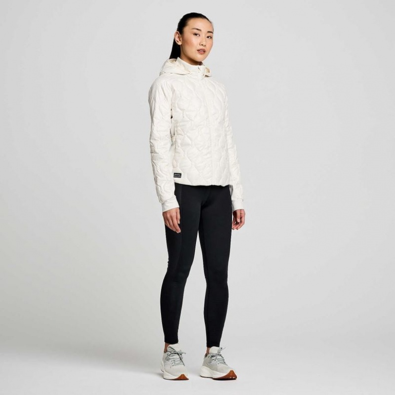 Női Saucony Solstice Oysterpuff Kabát Fehér | HUNGARY OALZC