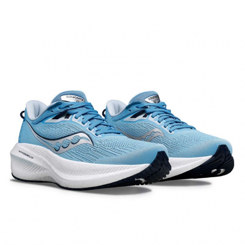 Női Saucony Triumph 21 Futócipő Kék | HUNGARY IWKMO