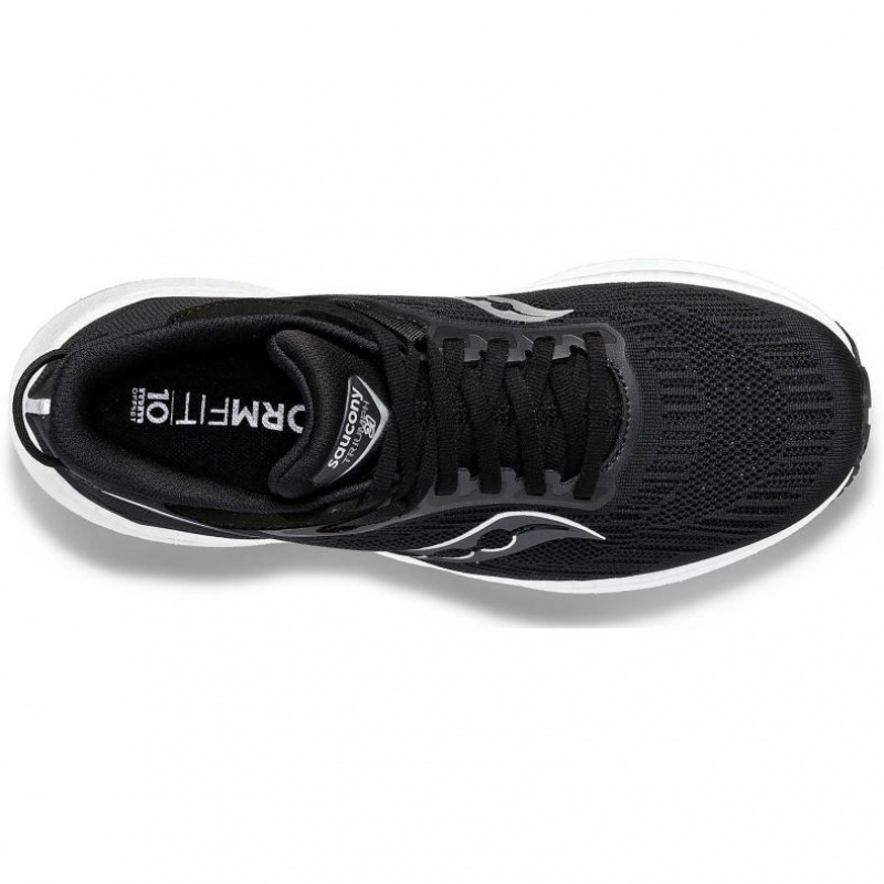 Női Saucony Triumph 21 Wide Futócipő Fekete Fehér | HUNGARY RKLYZ