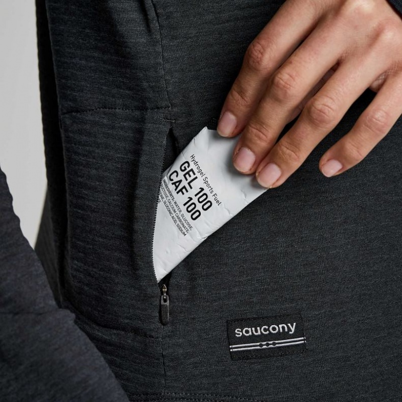 Női Saucony Triumph 3D 1/2 Zip Pulóver Fekete | HUNGARY WSGXK